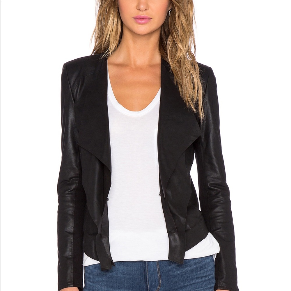 La marque 100% leather jacket! 😍Size 6
